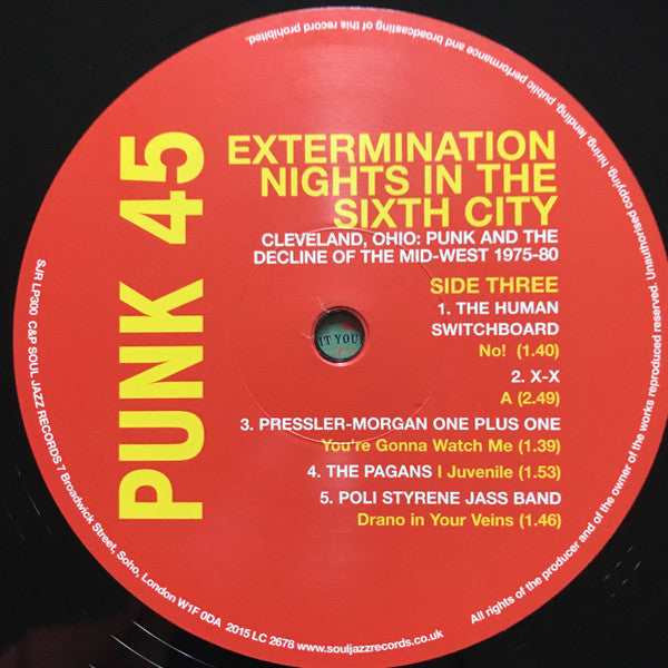 Punk 45: Extermination Nights In The Sixth City! Cleveland, Ohio : Punk And The Decline Of The Mid West 1975 - 82 | Mint (M) Mint (M)