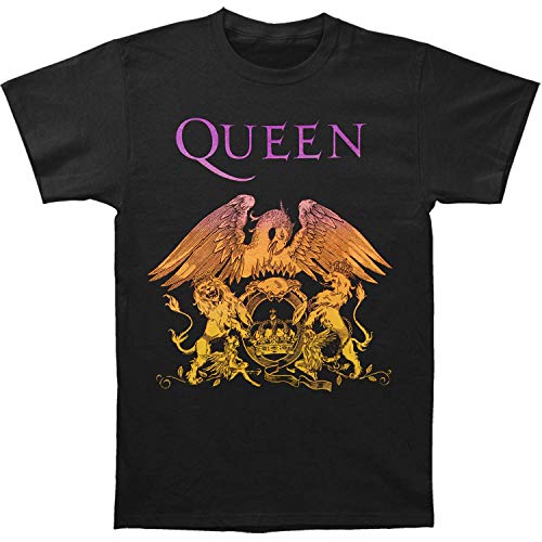 QUEEN CREST GRADIENT BLACK SS TEE LARGE |