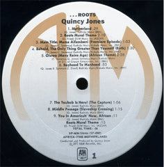 Quincy Jones Roots (The Saga Of An American Family) A&M Records LP, Album, Mon Near Mint (NM or M-) Near Mint (NM or M-)