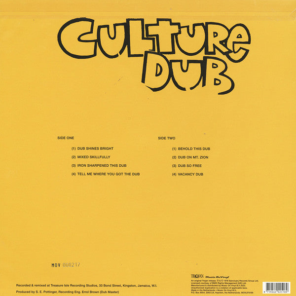 Culture Dub | Mint (M) Mint (M) - REGGAE *COLOR*