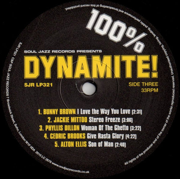 100% Dynamite! (2xVINYL) | Mint (M) Mint (M) - REGGAE *NEW*