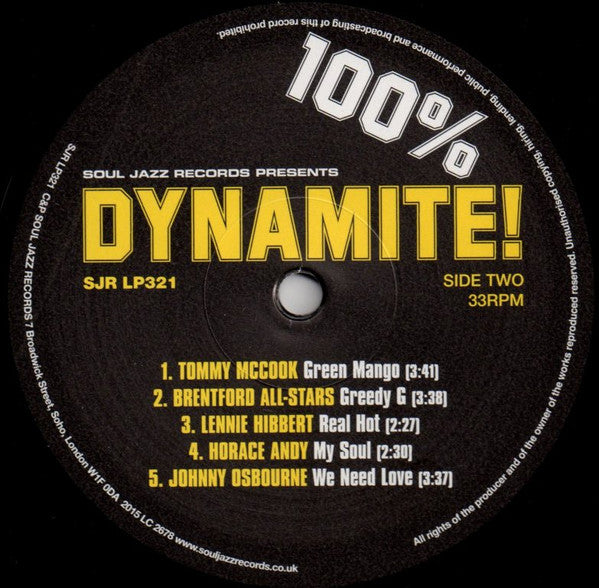 100% Dynamite! (2xVINYL) | Mint (M) Mint (M) - REGGAE *NEW*