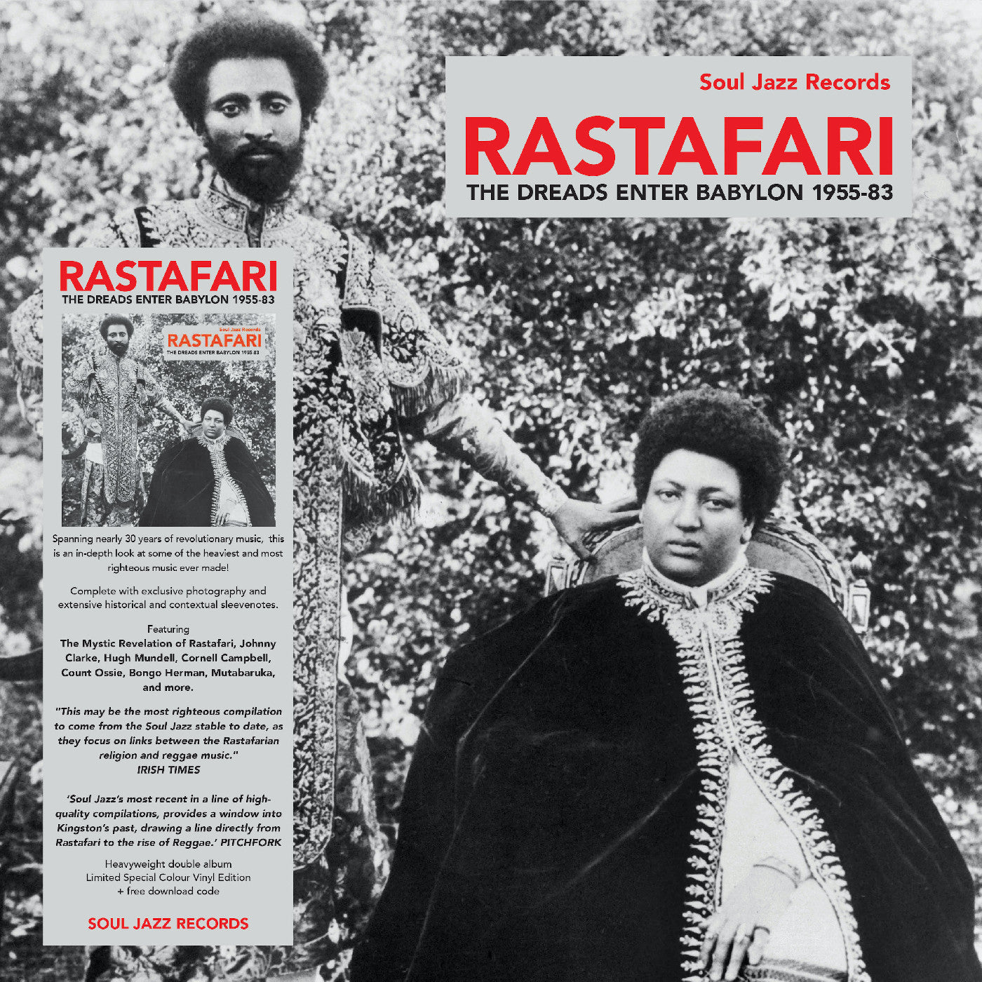 Soul Jazz Records presents - RASTAFARI - The Dreads Enter Babylon 1955-83 (BLUE VINYL) (Vinyl) | Mint (M) Mint (M) - REGGAE *NEW*
