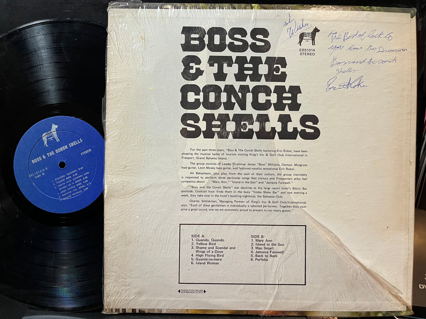 Boss & The Conch Shells - Boss & The Conch Shells (VINYL LP Elite ERS1014) | USED Excellent (EX) Near Mint (NM) - REGGAE / USED *EXCELLENT*