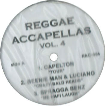 Various Reggae Accapellas Vol. 4 12" Very Good (VG) Generic
