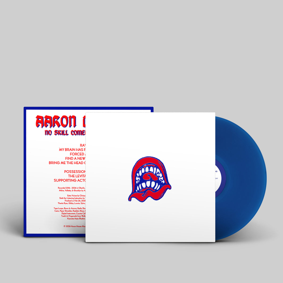 AARON DILLOWAY - (PRESALE 10/30/26) No Skill Comedy Mind Reading (TRANSPARENT BLUE VINYL LP) | NEW - RELIGIOUS *NEW/COLOR*
