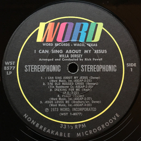 I Can Sing About My Jesus (VINYL) | Excellent+ (EX+) Near Mint (NM) - RELIGIOUS / USED *EXCELLENT+*