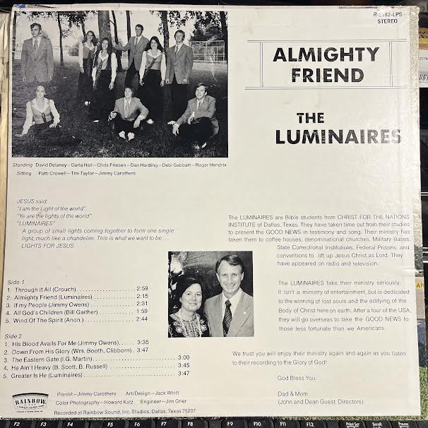 Almighty Friend (VINYL) | Excellent (EX) Very Good Plus (VG+) - RELIGIOUS / USED *EXCELLENT*