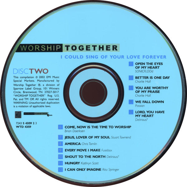 The Best Of Modern Worship - Worship Together: I Could Sing Of Your Love Forever (2xCD) | Near Mint- (NM-) Excellent+ (EX+) - RELIGIOUS / USED *NEAR MINT-*