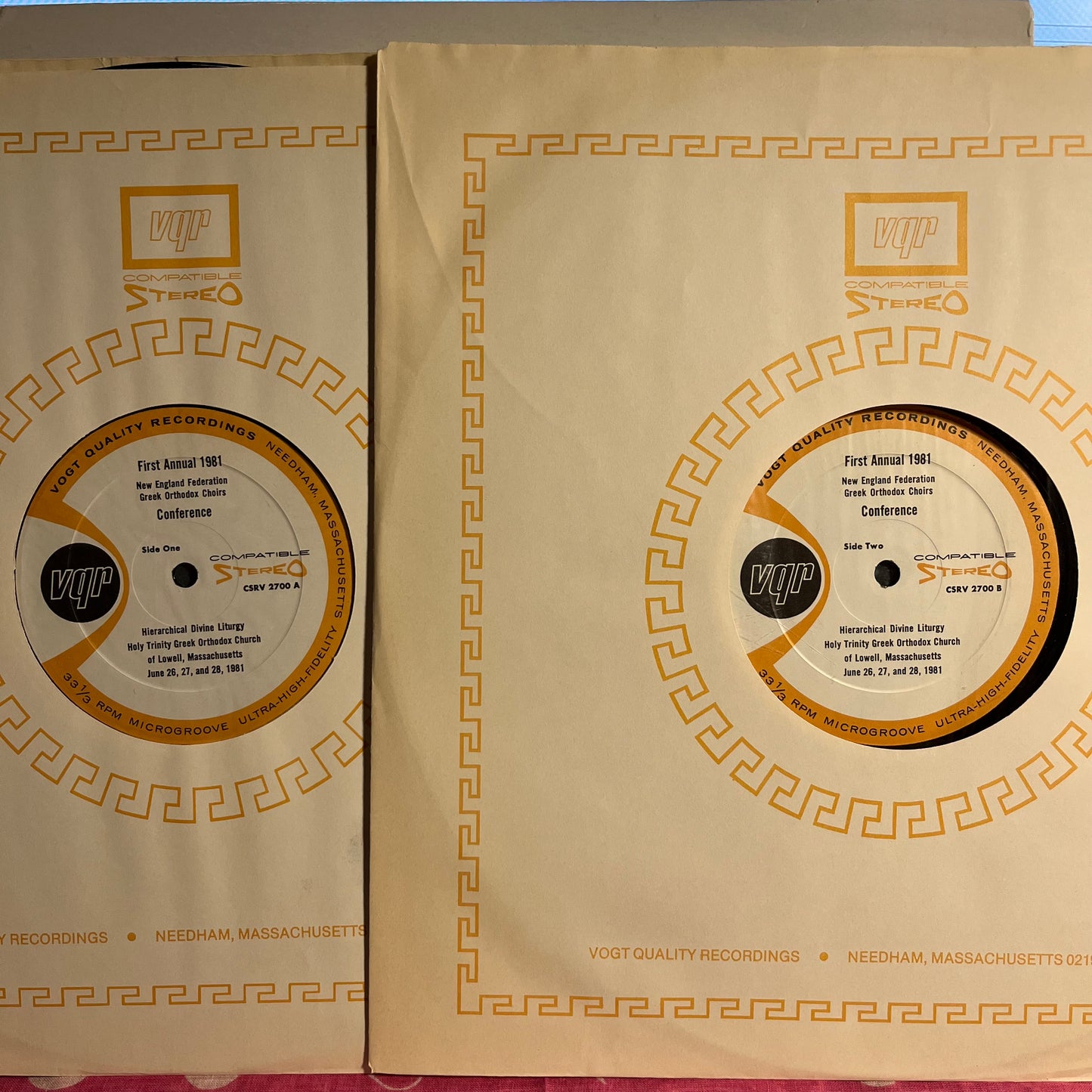 New England Federation - Greek Orthodox Choirs Conference 1981 | Near Mint (NM) Excellent (EX) - RELIGIOUS / USED *NEAR MINT*