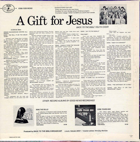 A Gift For Jesus (VINYL) | Near Mint (NM) Near Mint (NM) - RELIGIOUS / USED *NEAR MINT*