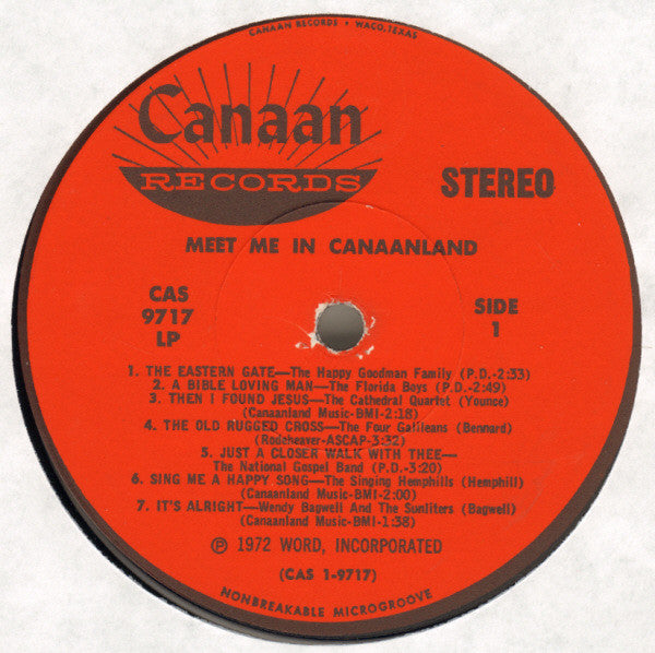 Meet Me In Canaanland! (VINYL) | Near Mint (NM) Near Mint (NM) - RELIGIOUS / USED *NEAR MINT*