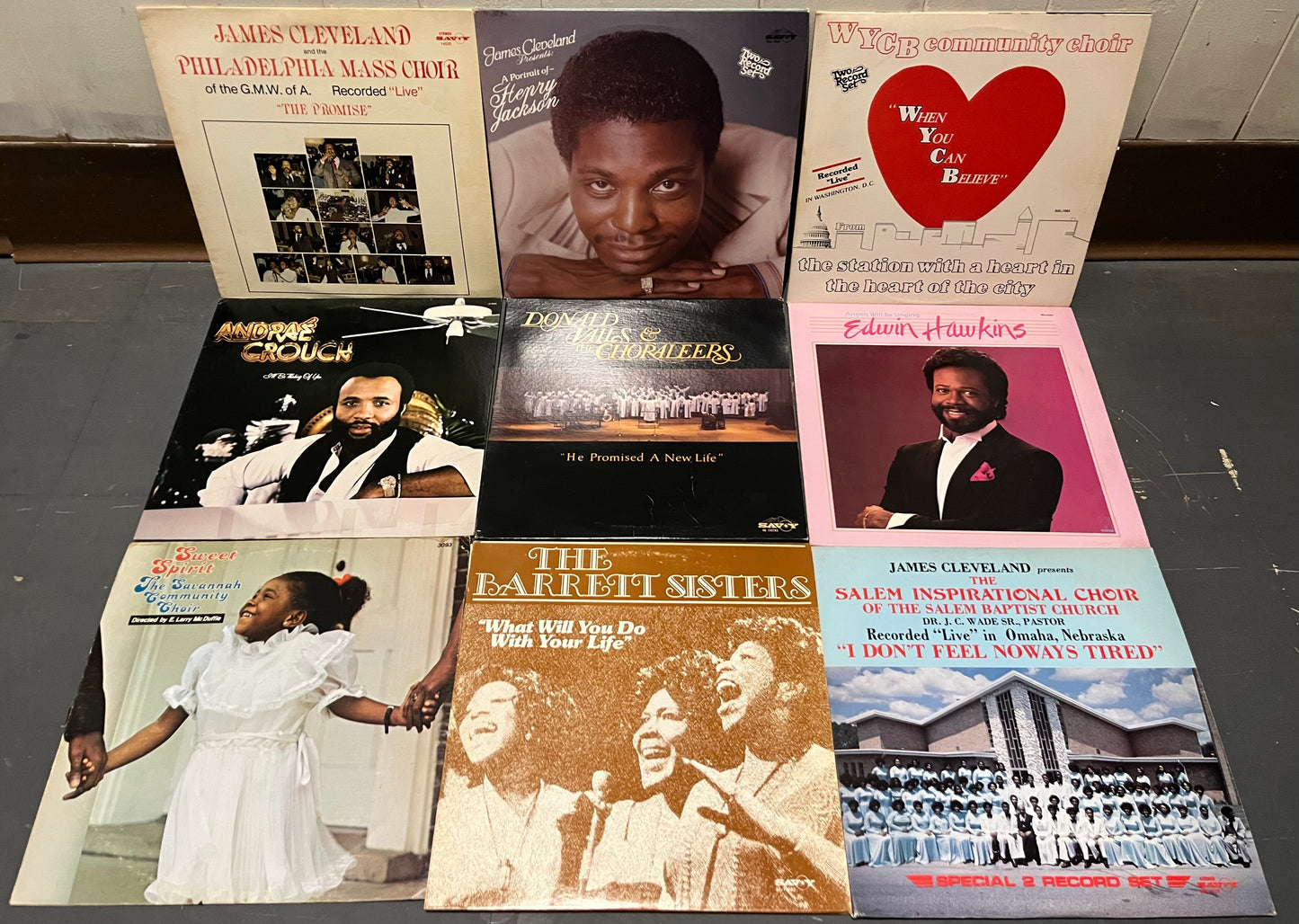Va - 9 GOSPEL VINYL RECORDS LOT / COLLECTION | - RELIGIOUS *USED*
