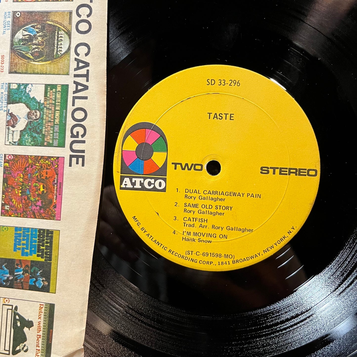 Taste - Taste (VINYL LP ATCO SD 33-296 1969) | Near Mint- (NM-) Very Good Plus (VG+) - ROCK/BLUES / USED *NEAR MINT-*