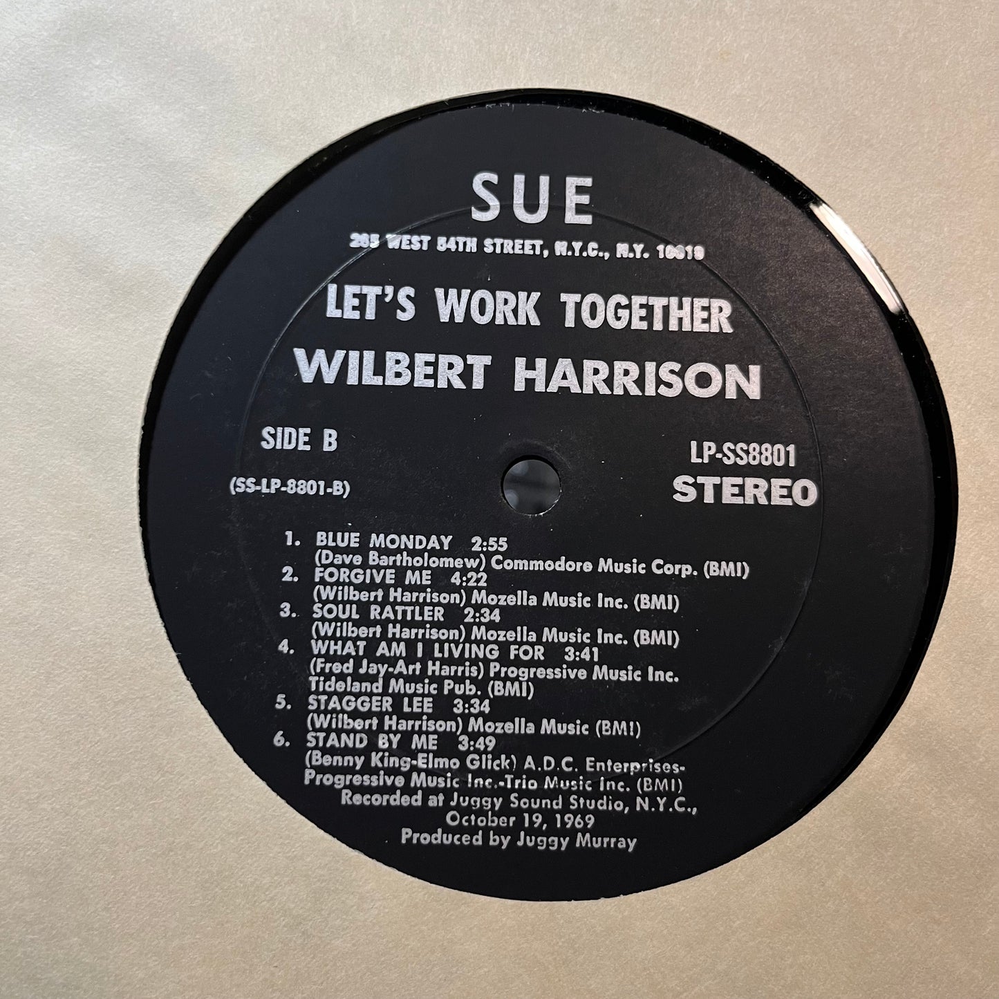 Wilbert Harrison - Let's Work Together (VINYL LP SUE RECORDS INC. LP-SS8801 1969) | USED - ROCK/BLUES / USED *NEAR MINT*