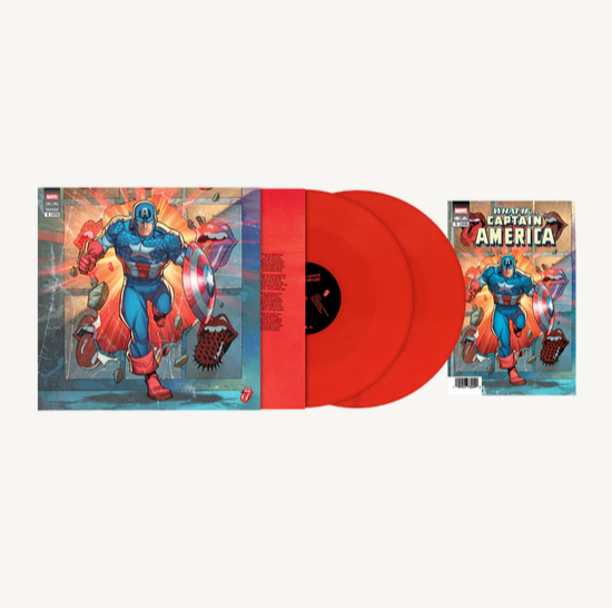 The Rolling Stones - Foreign Tongues + Marvel Comic- CAPTAIN AMERICA (RED VINYL 2xLP)*LIGHT CREASE* | Mint (M) Excellent+ (EX+) - ROCK/CLASSIC *SEALED*