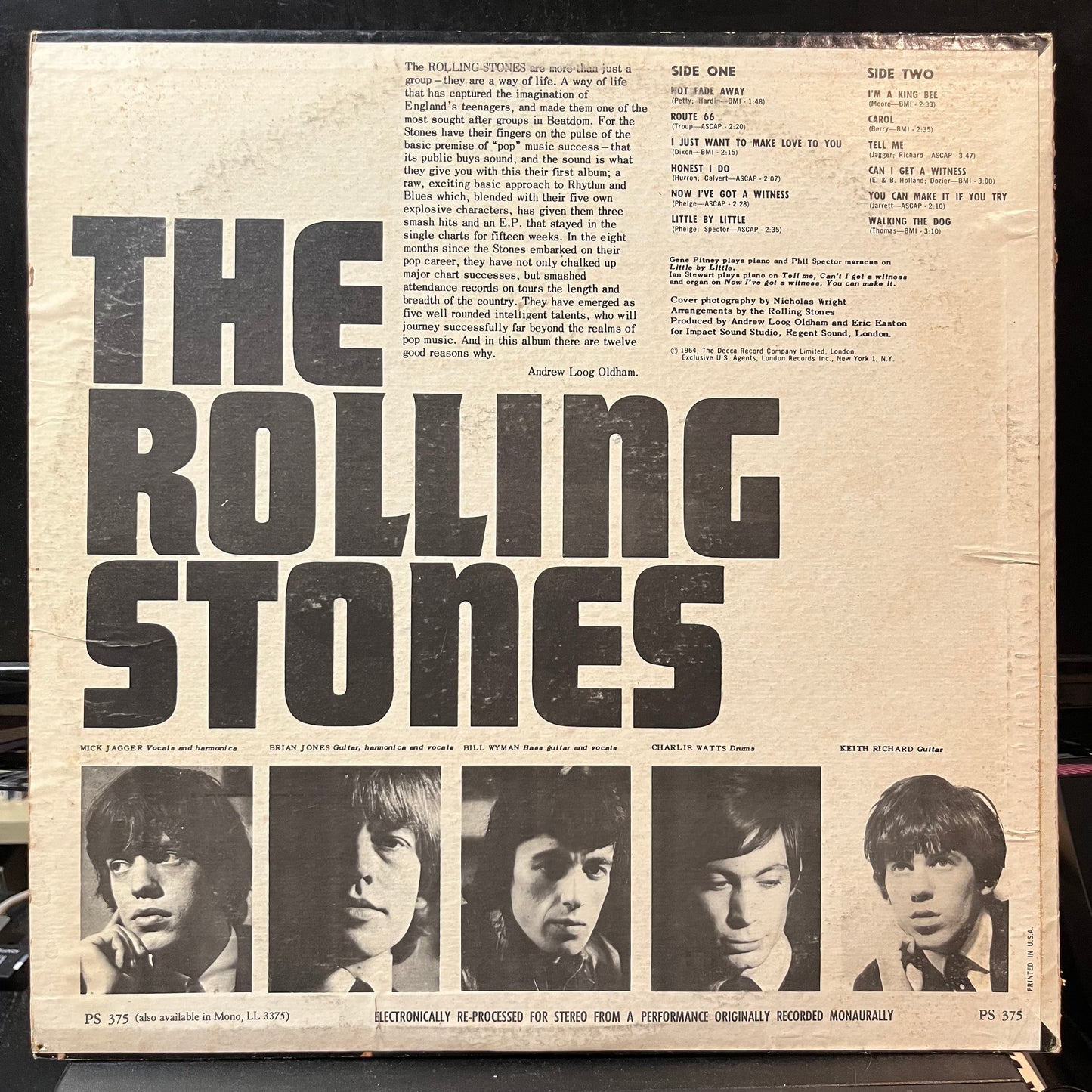 The Rolling Stones - England's Newest Hit Makers (VINYL LP LONDON PS 375 1969) | Near Mint- (NM-) Very Good (VG) - ROCK/CLASSIC / USED *NEAR MINT-*