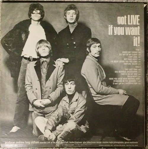 The Rolling Stones - Got Live If You Want It! (VINYL LP LONDON PS 493 1966) | Near Mint (NM or M-) Very Good Plus (VG+) - ROCK/CLASSIC / USED *NEAR MINT*