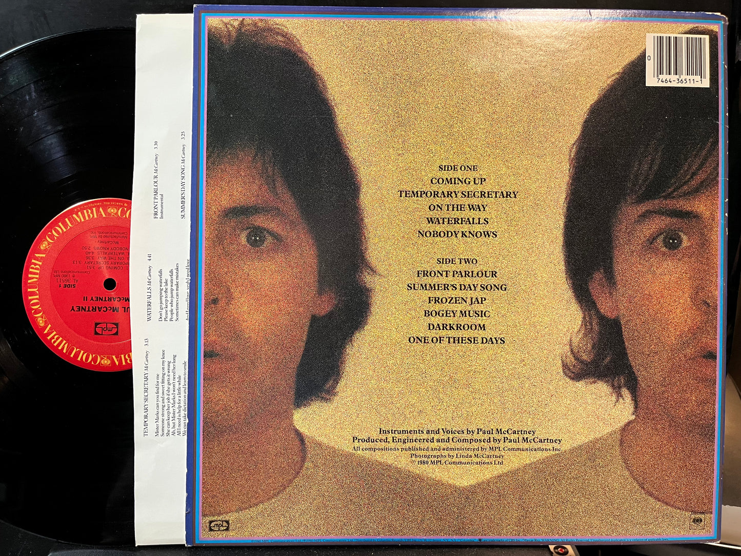 Paul McCartney - McCartney II (VINYL LP MPL FC 36511) | USED Near Mint (NM or M-) Near Mint (NM) - ROCK/CLASSIC / USED *NEAR MINT*