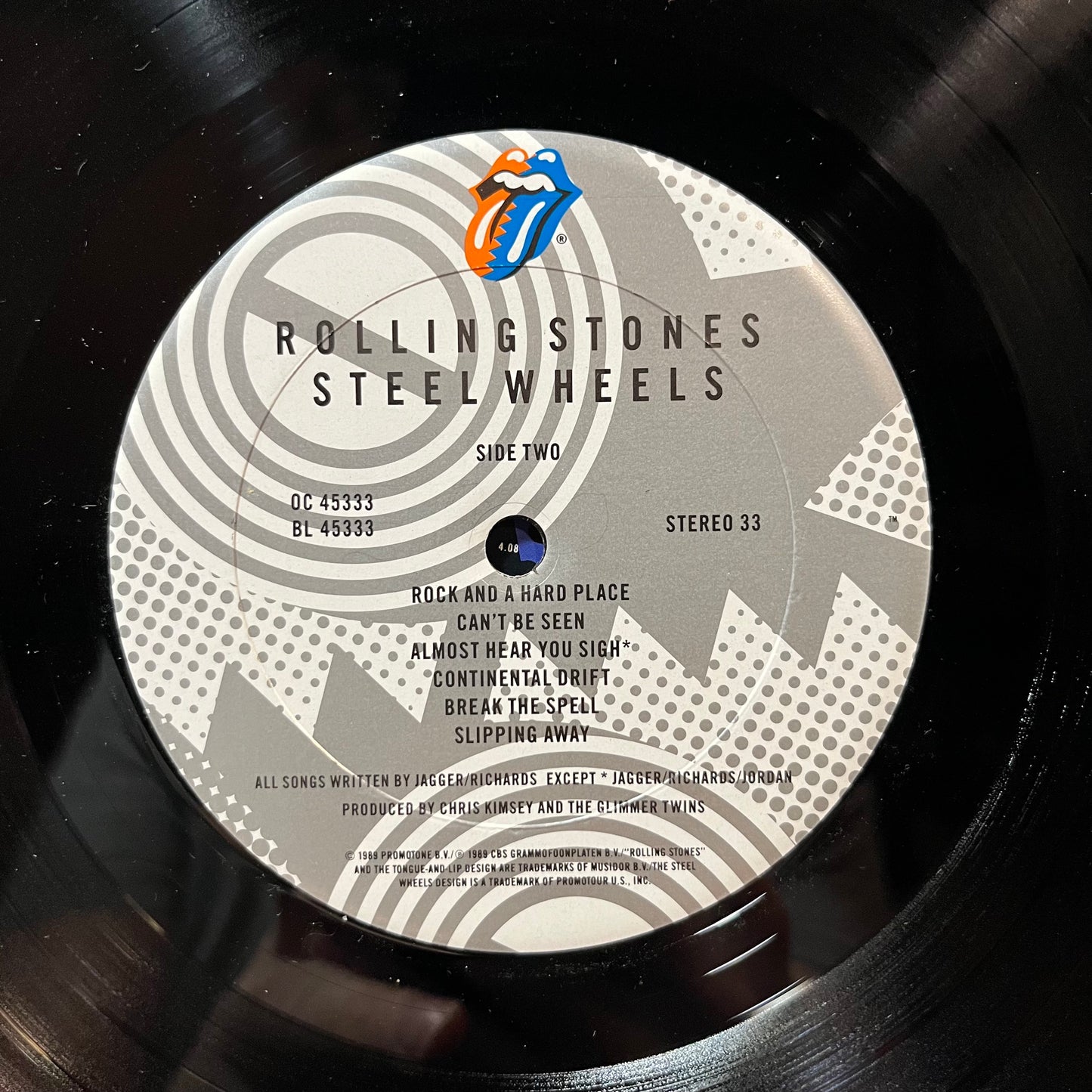 The Rolling Stones - Steel Wheels (VINYL LP ROLLING STONES OC 45333 1989) | Near Mint (NM or M-) Near Mint (NM) - ROCK/CLASSIC / USED *NEAR MINT*