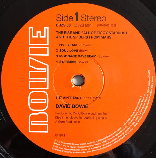 The Rise And Fall Of Ziggy Stardust And The Spiders From Mars (HALF SPEED) | Mint (M) Mint (M) - ROCK *SEALED*