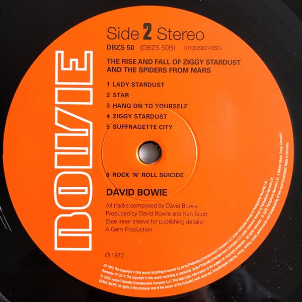 The Rise And Fall Of Ziggy Stardust And The Spiders From Mars (HALF SPEED) | Mint (M) Mint (M) - ROCK *SEALED*
