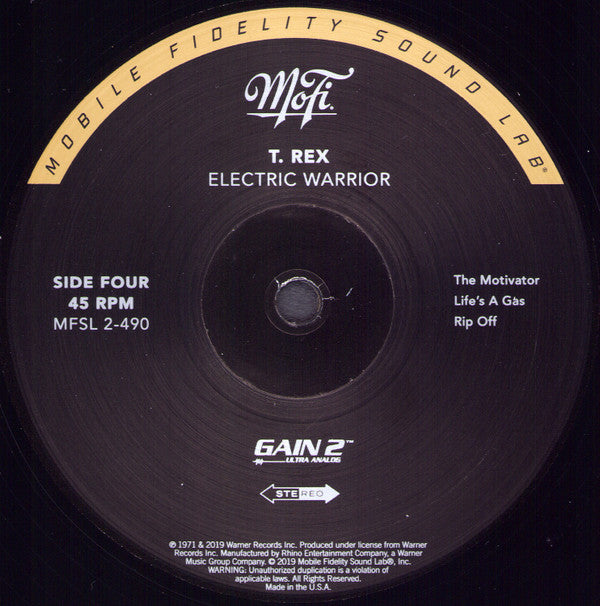 T. Rex Electric Warrior 2xLP Mint (M) Mint (M)