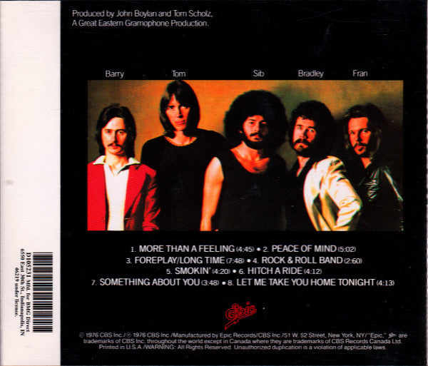 Boston (CD) | Mint (M) Excellent (EX) - ROCK / NEW *BRAND NEW SEALED - CRACK IN CASE FRONT*