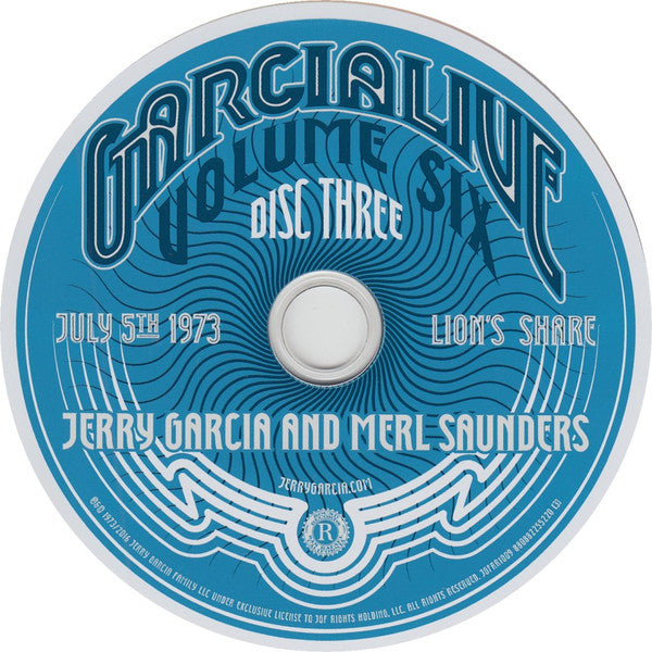 GarciaLive Volume Six (July 5th 1973, Lion's Share) (CD) | Mint (M) Mint (M)