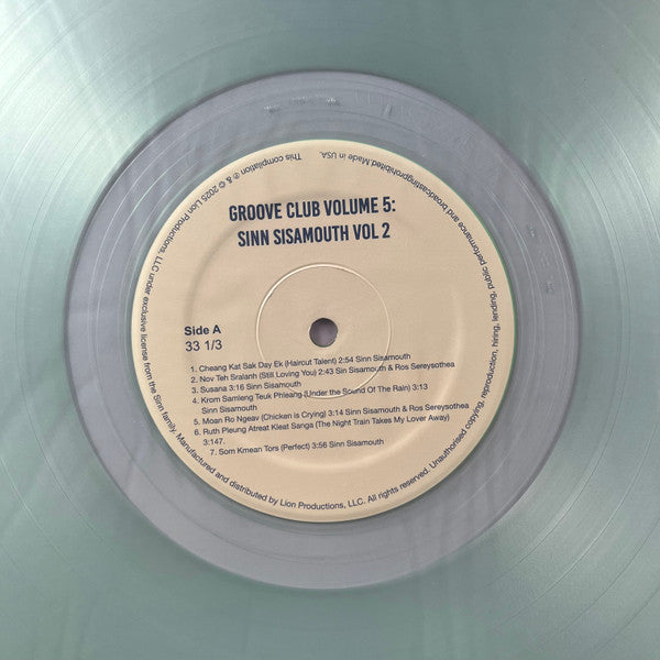 Groove Club Vol. 5: Sinn Sisamouth Vol. 2 (COKE BOTTLE CLEAR / NUMBERED) | Mint (M) Mint (M) - ROCK *NEW/COLOR*