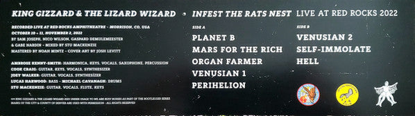 King Gizzard And The Lizard Wizard Infest The Rats Nest (Live At Red Rocks 2022) LP Mint (M) Mint (M)