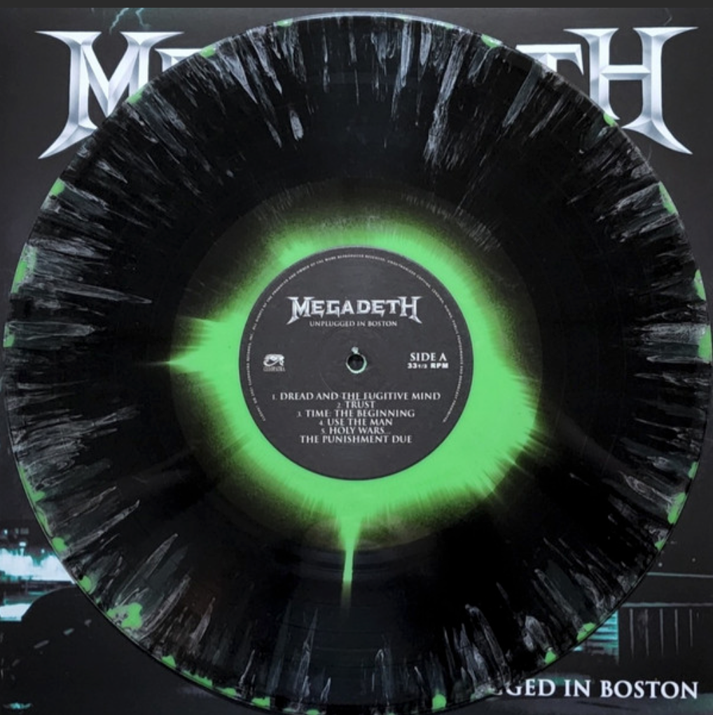 Megadeth - Unplugged In Boston (Green & Black Splatter VINYL LP Cleopatra CLO2749) | NEW - ROCK *NEW/COLOR*