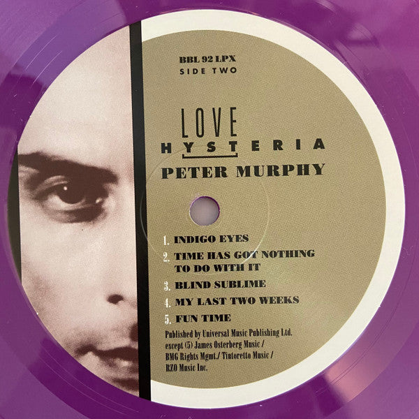 Love Hysteria (INDIGO VINYL) | Mint (M) Mint (M) - NEW WAVE *SEALED/COLOR*