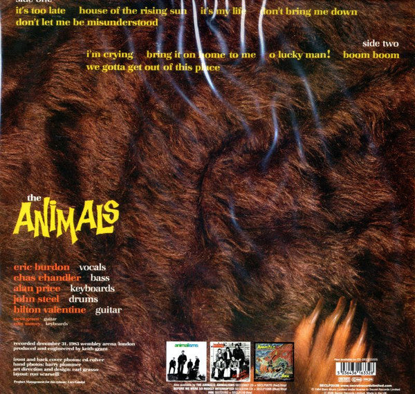 The Animals - Greatest Hits Live! (BLUE VINYL) | Mint Mint - ROCK *NEW/COLOR*