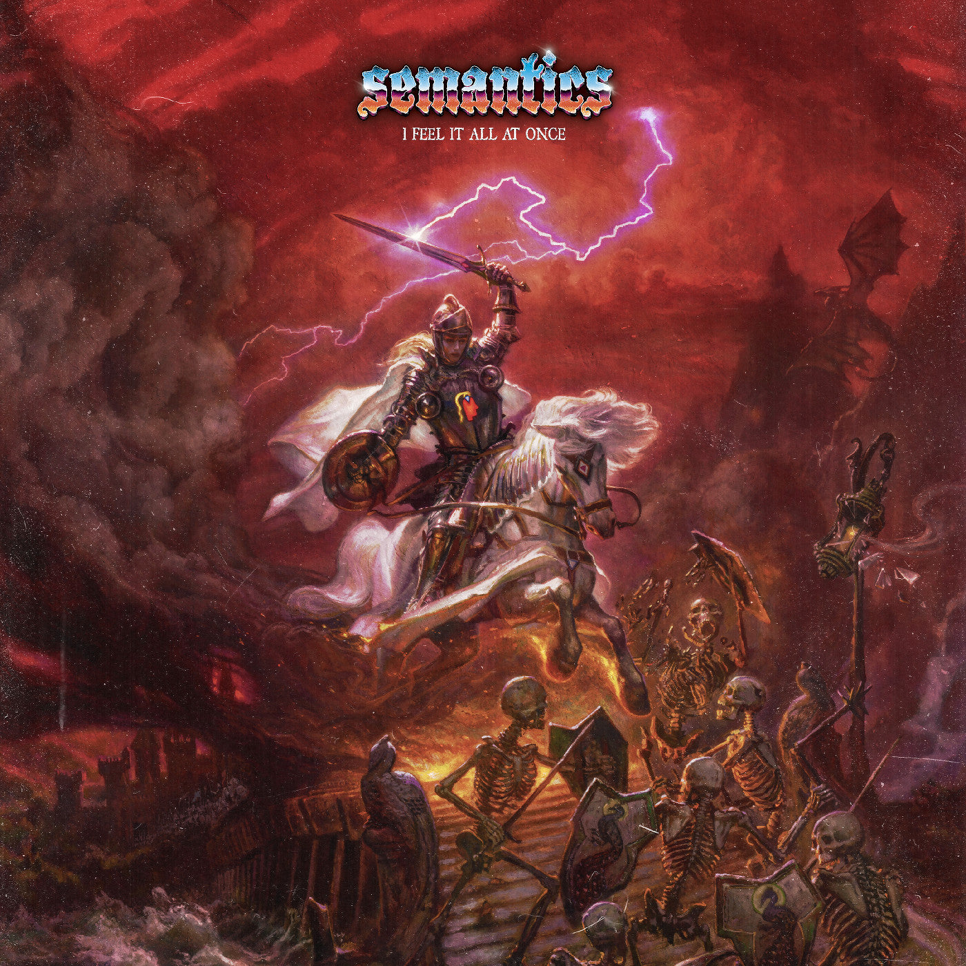 Semantics - I Feel It All At Once (CLEAR WITH RED BLUE & YELLOW SWIRL VINYL) | - ROCK *NEW*