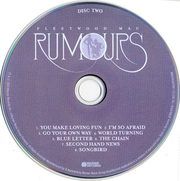 Rumours Live (CD) | Mint (M) Mint (M) - ROCK *NEW*