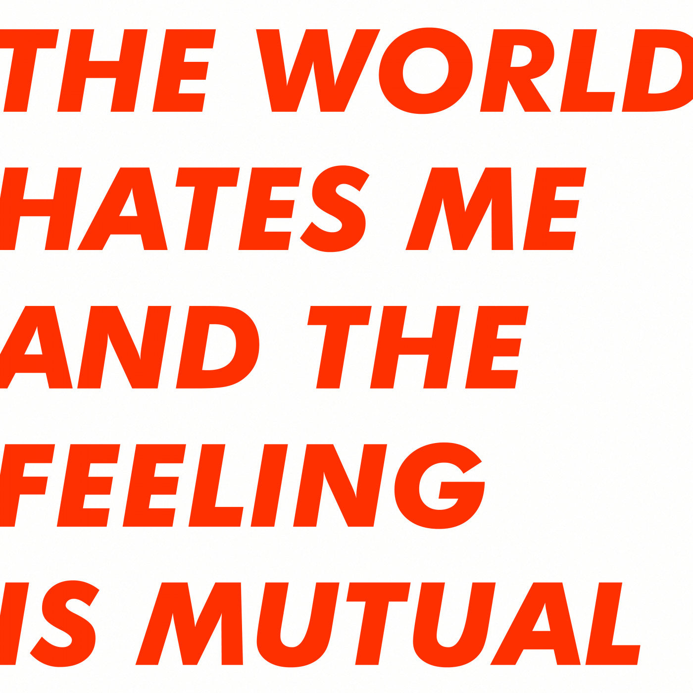 Six By Seven - The World Hates Me And The Feeling Is Mutual (ORANGE VINYL) | - ROCK *NEW*