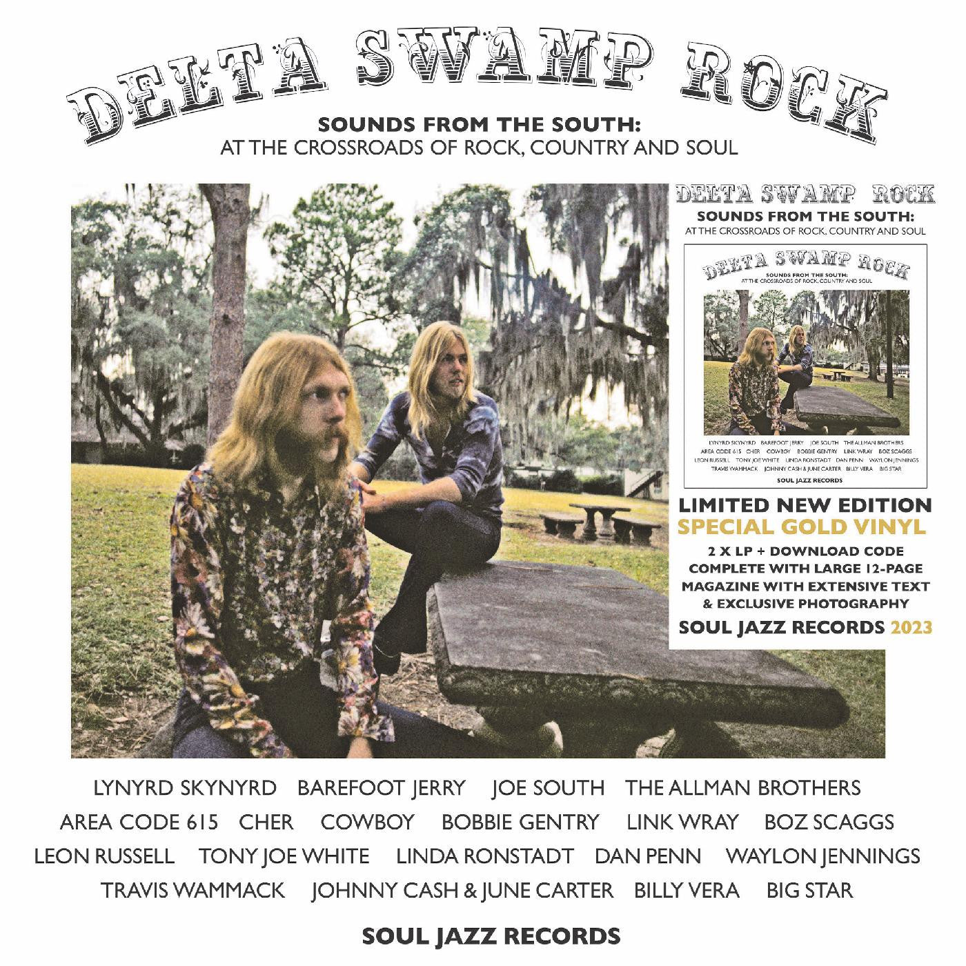 Soul Jazz Records presents - Delta Swamp Rock - Sounds From The South: At The Crossroads Of Rock, Country And Soul (INDIE EXCLUSIVE, GOLD VINYL) | - ROCK *NEW*