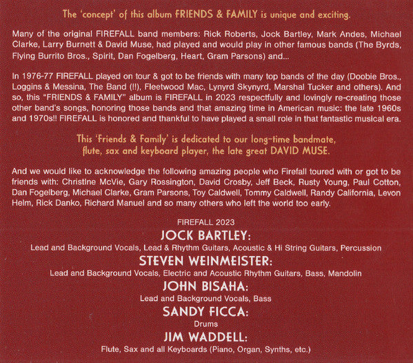 Friends & Family (CD) | Mint (M) Mint (M) - ROCK *NEW*