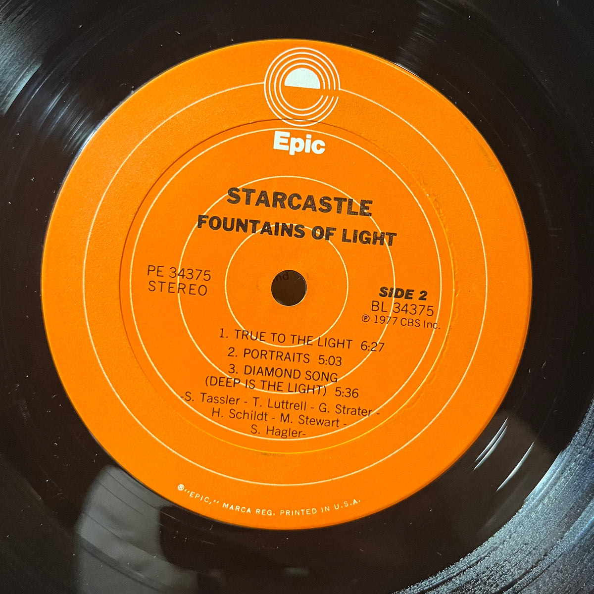 STARCASTLE - Fountains Of Light (VINYL LP) | USED Excellent+ (EX+) Excellent+ (EX+) - ROCK/PROG / USED *EXCELLENT+*