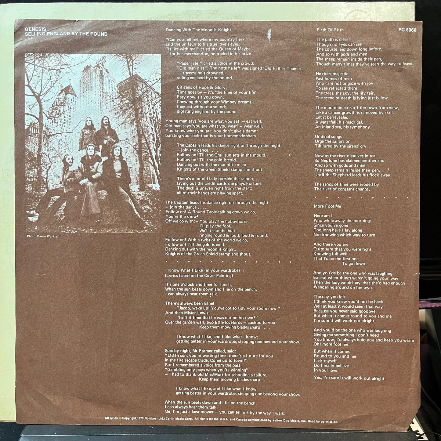Genesis - Selling England By The Pound (VINYL LP CHARISMA FC 6060 1973) | Excellent+ (EX+) Excellent (EX) - ROCK/PROG / USED *EXCELLENT+*