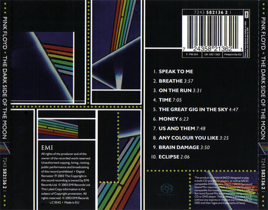 Pink Floyd - The Dark Side Of The Moon (CD GOLD) | Excellent+ (EX+) Near Mint (NM) - ROCK/PSYCH / USED *EXCELLENT+*
