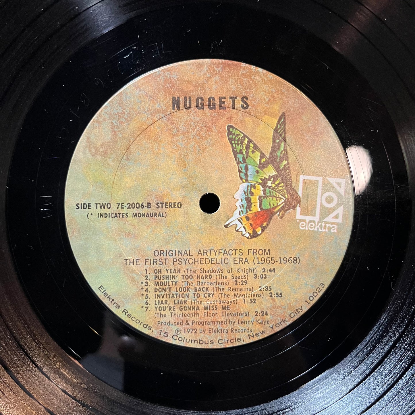 Various - Nuggets: Original Artyfacts From The First Psychedelic Era 1965-1968 (VINYL 2xLP ELEKTRA 7E-2006 1972) | Near Mint- (NM-) Excellent (EX) - ROCK/PSYCH / USED *NEAR MINT-*