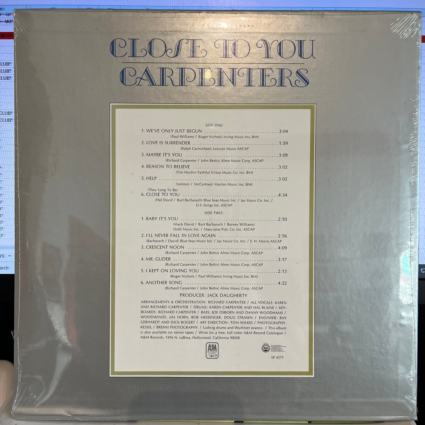 Close To You *SEALED* | Mint (M) Mint (M)
