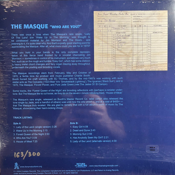 Who Are You? (VINYL) | Mint (M) Mint (M) - ROCK *SEALED*