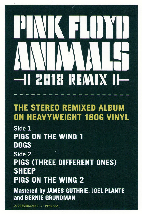 Animals (2018 Remix) *DISCOUNT COPY* | Mint (M) Mint (M) - ROCK *SEALED*