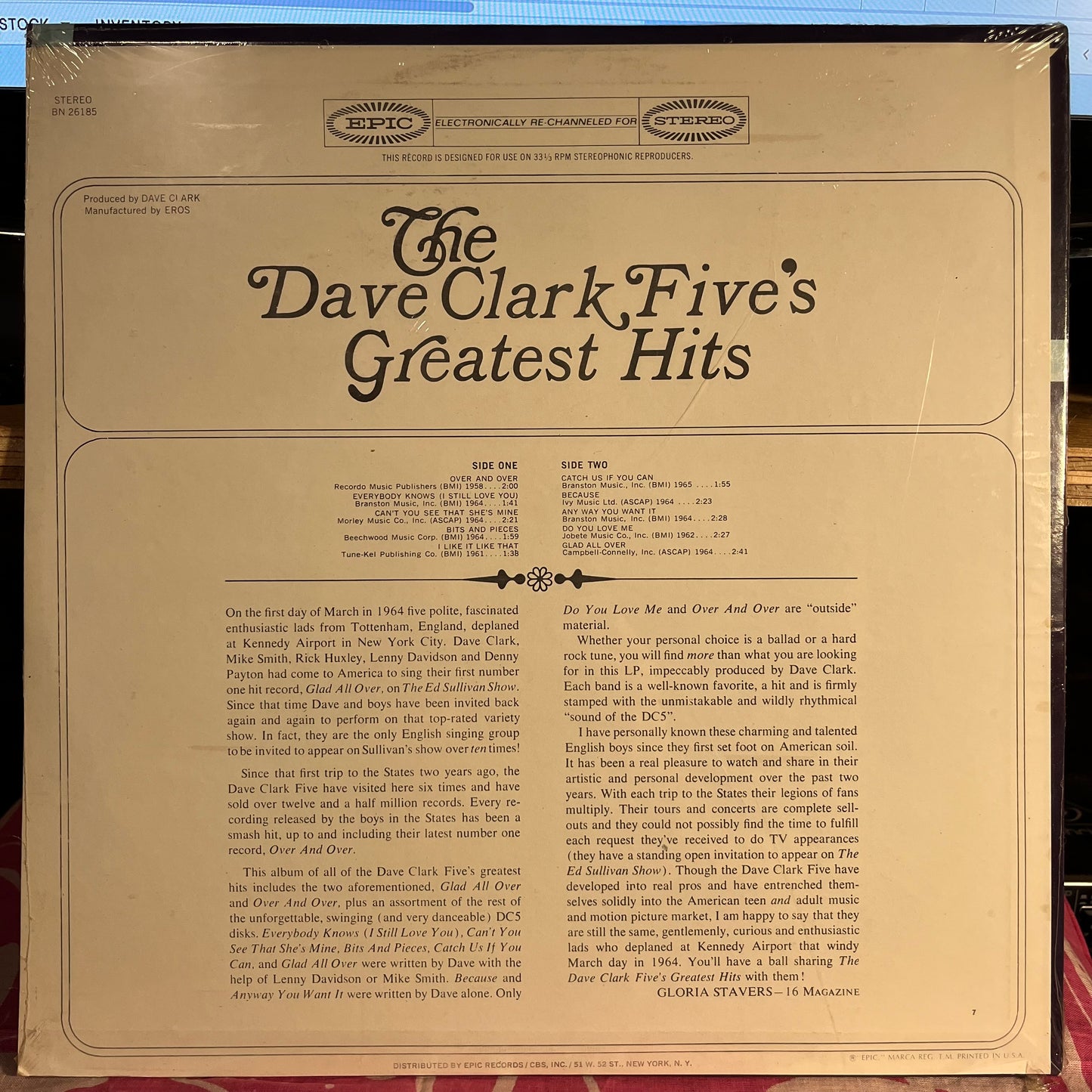 The Dave Clark Five's Greatest Hits | Mint (M) Mint (M)