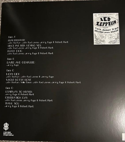 Live At Orlando Stadium, Florida August 31th 1971 (2xVINYL) | Mint (M) Mint (M) - ROCK *SEALED*