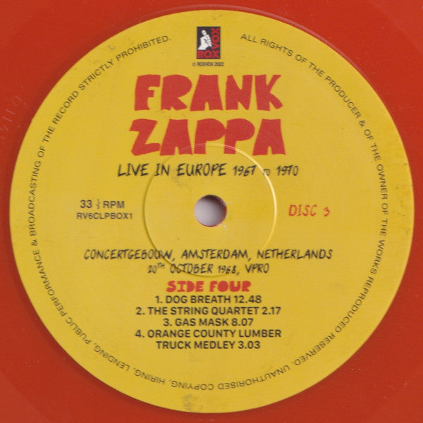 Live In Europe 1967 To 1970 (6XLP BOX* | Mint (M) Mint (M) - ROCK *SEALED*