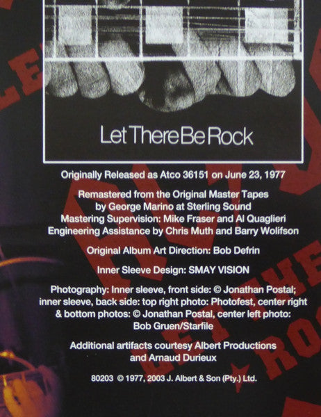 Let There Be Rock (VINYL) | Mint (M) Mint (M)